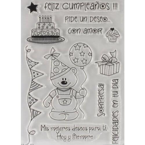 Spanish stamp Clear Stamp for Scrapbooking Transparent Silicone Rubber DIY Photo Album Decor A26