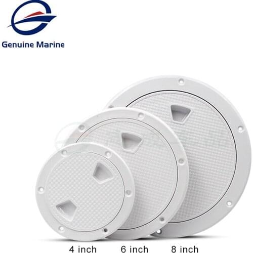 4/6/8 inch ABS Round Deck Inspection Access Hatch Cover Plastic White Boat Screw Out Deck Inspection Plate For Boat Yacht Marine
