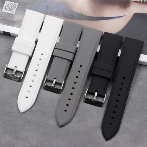 Mens silicone strap for Amani 23mm AR0498 0499 5946 5947 5948 5949 Womens sports waterproof rubber strap accessories