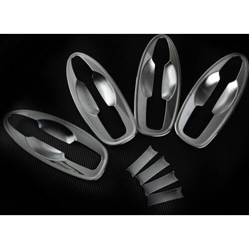 1 Set Car Exterior Door Handle Bowl Frame Cover Trim ABS Chrome Deocoration Cap Accessories For Renault Kadjar 2015 2016 2017