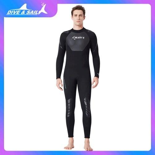 Full Body 3mm Wetsuit Diving Snorkeling Jumpsuit Neoprene Adult Surfing Swimming Durable Safety Watering Elements