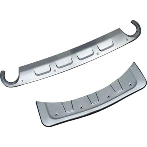 Stainless Steel car Front + Rear Bumper Diffuser Protector Guard Skid Plate for Buick ENVISION 20T 28T 2014-2017 Car styling