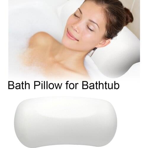 Bath Pillow for Bathtub Neck and Back Support with Suction Cup Easy to Clean Bath Accessories
