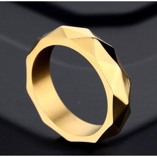 Drop shipping New Design Retro style 316L stainless steel silver color gold black Unique Ring for man Antique Jewelry