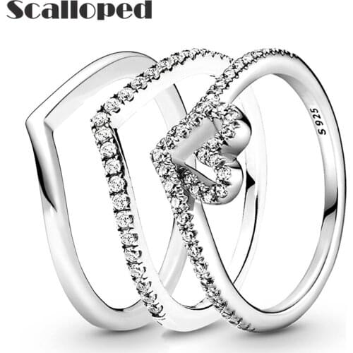 Scalloped Engagement Rings
