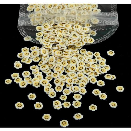 Colorful Flowers Polymer Clay Slices Resin Shaker Fillers Sequins Daisy Cherry Blossoms Epoxy Resin Filling Nail Art Decorations