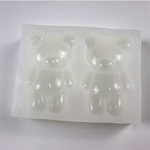 2021 New arrive DIY Fondant Silicone Mold Cute Bear Chocolate Mold Fondant Cake Decoration Mold