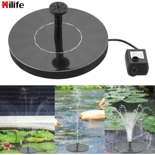 HILIFE Solar Fountain Mini for Garden Pool Pond Solar Panel Garden Patio Decor Fountain Floating Fountain