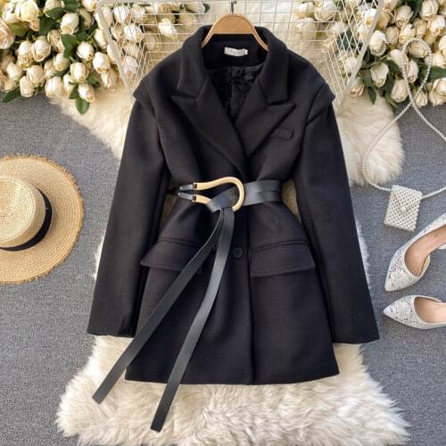 Trendy Winter Women Turndown Collar Thick Warm Cotton Coat Casual Female Loose Black Jacket Windproof Chic Ladies Outwear