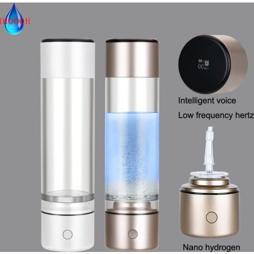 MRETOH 7.8Hz Nano Cup High Hydrogen-Rich Generator Miracle Smart Alkaline Water Bottle Titanium Electrolysis Pure H2 Ventilator