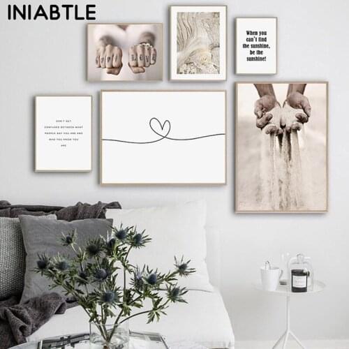 Healing Motivational Quotes Canvas Poster Abstract Wall Art Painting Nordic Print Scandinavian Modern Home Decoration Picture