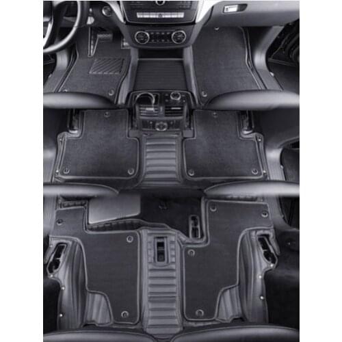 Top quality mats! Custom special car floor mats for Mercedes Benz AMG GLS 63 7 seats 2019-2016 durable double layers car carpets