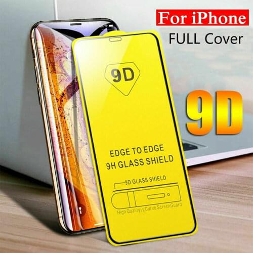 Screen Protector For iPhone X,XS,XR,11 Pro MAX 9D Curved FULL COVER TEMPERED GLASS For iPhone Tempered Film Screen Protector
