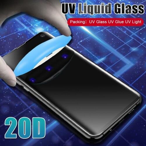 100D UV Tempered Glass For Samsung Galaxy S20 S10 Plus S8 S9 S10 S20 Plus 5G Screen Protector Cover For Samsung Note 8 9 10 Plus