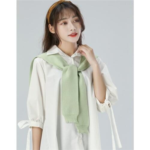 2019 shawl sweater fake collar air conditioning shawl warm Women Embroidery Fake Collar Blouse Detachable Collar for Women Clot