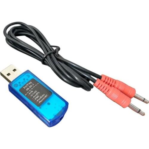 8 in 1 RC USB Flight Simulator Cables for XTR5 FMS G4 FPV for Flysky FS-I6 FS-TH9X FS-T6 FS-CT6B Frsky X7 X-Lite TX16S T16