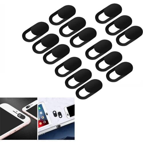 9PC/15PC WebCam Cover Shutter Magnet Slider Plastic for Iphone Laptop Camera Web PC Tablet Smartphone Universal Privacy Sticker
