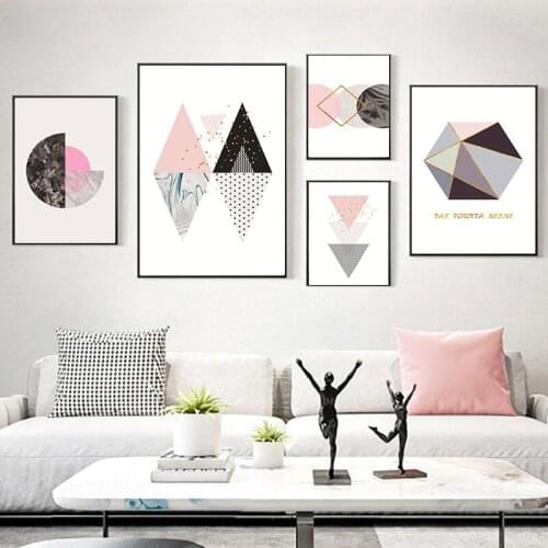 Geometry Abstract Nordic Poster Prints Minimalist Wall Art Canvas Painting Modern Picture Home Decor Room Wall Decoration
