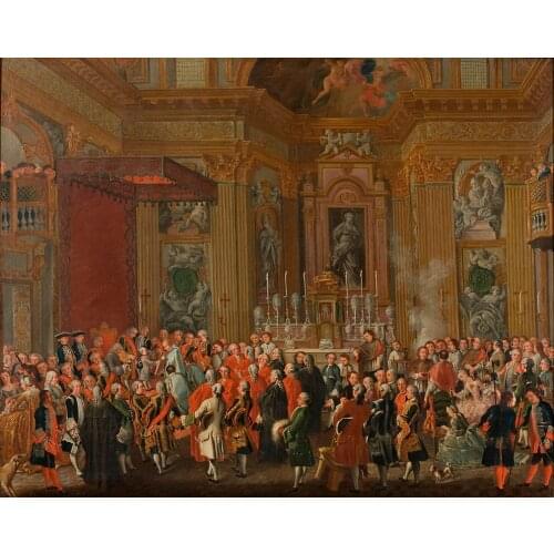 Free shipping classical court figure thousand people congress hall oil painting canvas prints on canvas art decoration picture