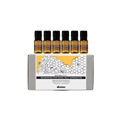 Davines Nourishing Hair Royal Jelly Superactive 6x8ml ampoules moisturizing professional vials deep moisturisation