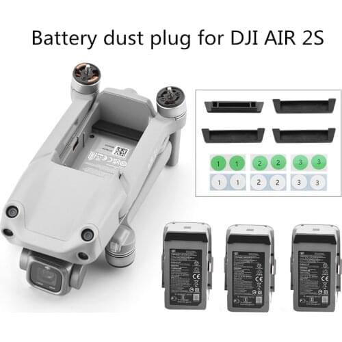 Body contact dust plug set, battery charging port protection cover, short-circuit and dust-proof,suitable for DJI MAVIC AIR 2 2S