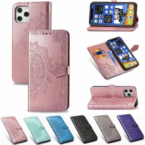 Flip Leather Wallet Case For iPhone 12 Mini 11 Pro XS Max XR iPhone X 8 7 6 6S Plus SE iPhone12 Mini Cases Stand Phone Bag Cover