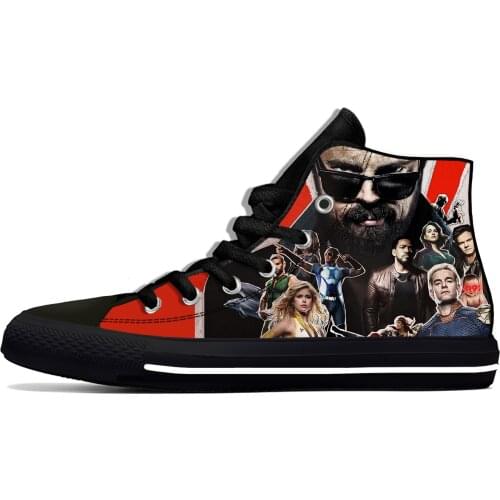 The Boys TV Show Anime Cartoon Fashion Funny Cool Casual Cloth Shoes High Top Lightweight Breathable 3D Print Men Women Sneakers
