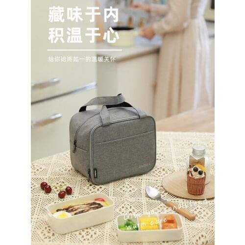 Lunch Box Handbag Insulated Bento Bag Office Worker Student with Rice Lunch Bag