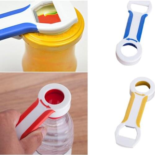 Multifunctional Bottle Opener Plastic Rubber Anti-slip Color Screw Opener For Beer #720 Can Lid Opener Random Jar Bottle Q8W5