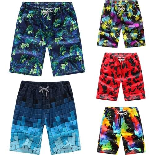 Rarjuiey Hot Mens Board Short Print Swimwear Swimsuits Surf Board Beach Wear Male Casual Loose Swim Trunks Shorts Quick Dry