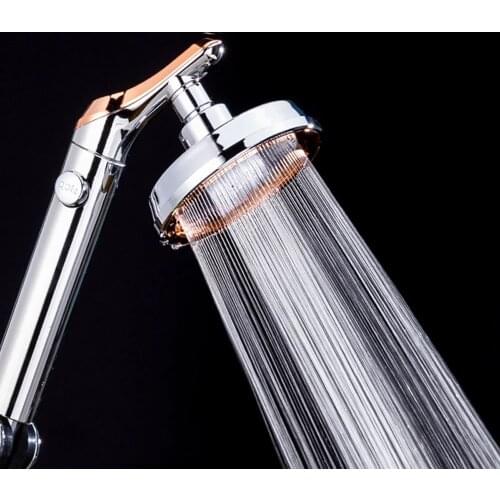Bathroom Shower Head Adjustable Shower Head Hand Shower High Pressure Water Saving One Button To Stop Water Shower Heads