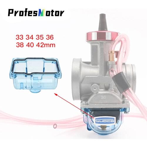 The New PWK Motorcycle Transparent Carburetor Lower Cover Bowl Fit For 36-42mm Big Bore Carb