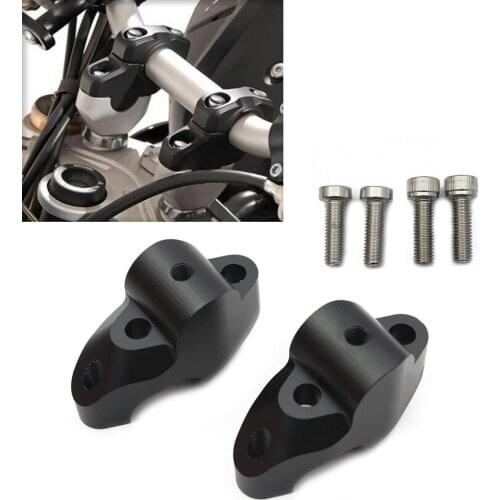 Motorcycle Black Handlebar Riser Mount Rise Back Height Up For KTM 1050 1190 1090 1290 ADV GT