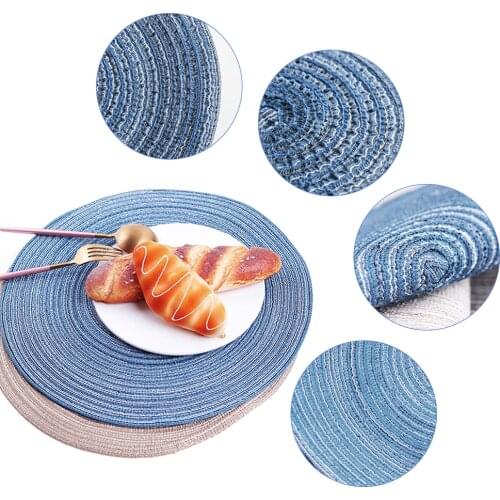 INS Nordic Placemat Food Background Props Ramie Insulation Pad Coasters Insulation Table Cloth Pad Anti-Slip Placemat For Photo