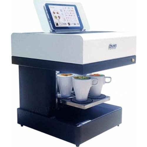 4 Cup Coffee Printer Machine WIFI Connection Selfie Food Drinks Edible Printing Machine Commercial Cake Tea Milk Printer