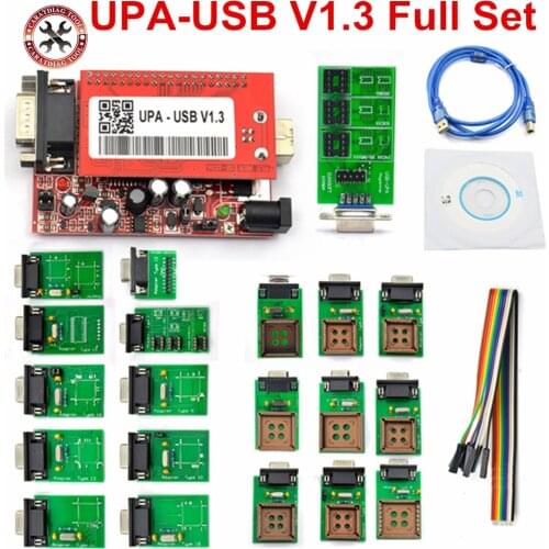 Newest UPA USB Programmer with Full Adaptors Auto ECU Chip Tunning Programming with Free Shipping