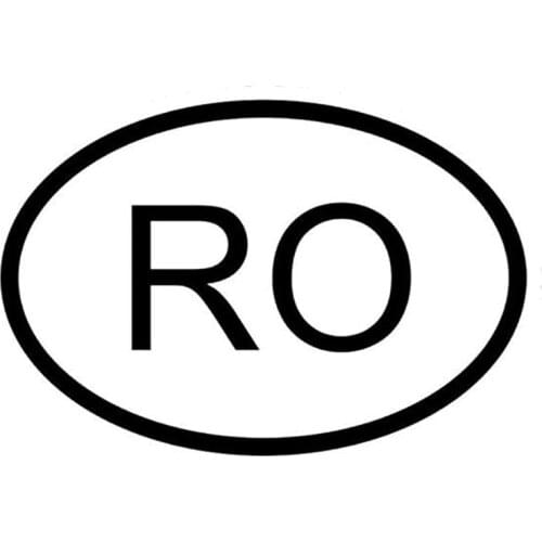 RO Car Sticker Windshield Rood Decor Removable Black/silver AL413