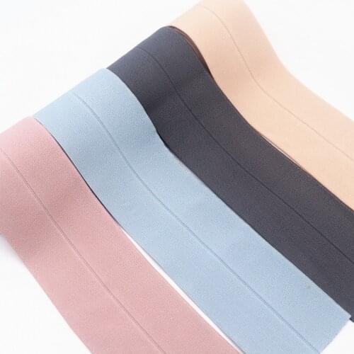 60mm Fold Over Elastic Band Spandex Satin Rubber Band 6cm Underwear Edging Waist Elastic Band Ties Clothing Accessories