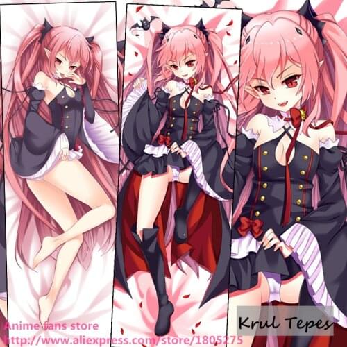 Cute Japanese Anime Pillowcase Seraph Of The End Vampire Krul Tepes Kawaii pillow case decorative Hugging Body