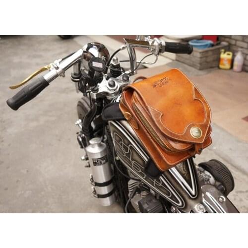 Uglybros bag moto Indian motorcycle motorcycle retro handmade cowhide magnet vintage leather tank bag motorcycle backpack