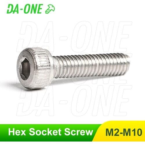High Quality 304 Stainless Steel Allen Self-tapping Screws Full Thread Socket Nuts Bolts Under Inner Hexagon Screw Accessories
