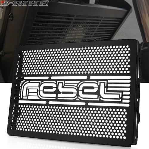 Black Motorcycle Radiator Guard Protector Grille Grill Cover For Honda Rebel CMX 500 300 CM500 CM300 REBEL500 Accessories