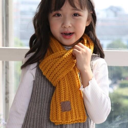 Winter childrens little scarf boy and girls neck wrap Winter childrens warm wool baby neck wrap Autumn babys knitted neck wr