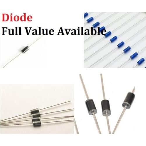 100PCS FR104/FR107/FR157/FR207/FR307/FR607/UF2004/UF4007/UF5408/SR2100/SR260/SR360/SR540/SR560/SR5100 Diode DIP Free Ship