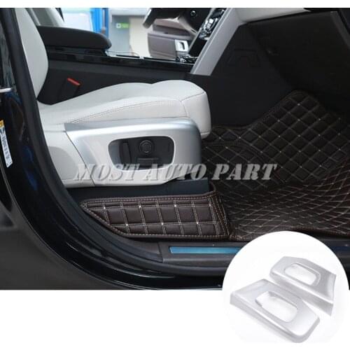 2X Car Seat Button Frame Trim Cover For Land Rover Range Rover Velar 2017-2020 Car accesories interior Car Trim