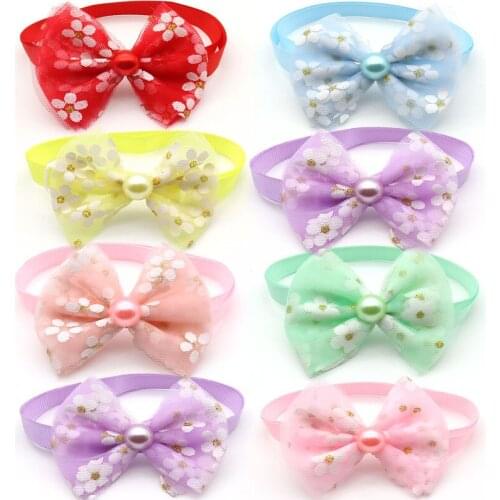 30/50 Pcs Pets Puppy Accessories Fashion Spring Dogs Puppy Bow Ties Necktie Small Dog Accessories Bowties Pet Supplies Luxury