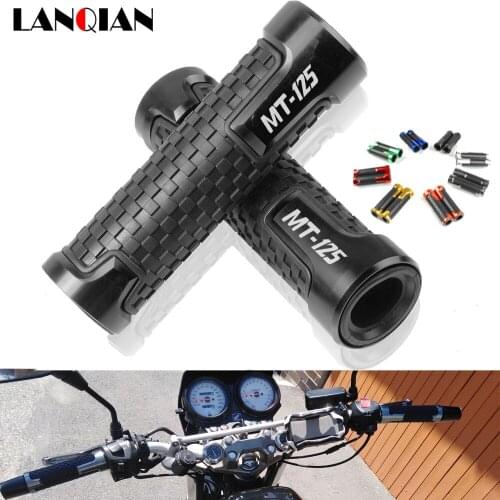 7/8'22MM CNC Aluminum plastic Hand Motorcycle handlebar grip handle bar Motorbike grip For Yamaha MT125 03 07 09 10 MT-125 mt125