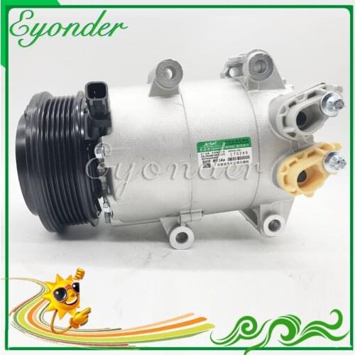 A/C AC Air Conditioning Compressor Cooling Pump Clutch 6PK Pulley PV6 for Ford EcoSport AV11-19D629-A2C AV1119D629BB