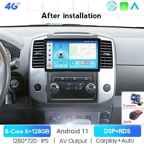 Android 11 Smart Car Radio For Nissan Frontier Xterra 2009-2011 2012 GPS Video Multimedia Stereo Auto Player Carplay No DVD DSP