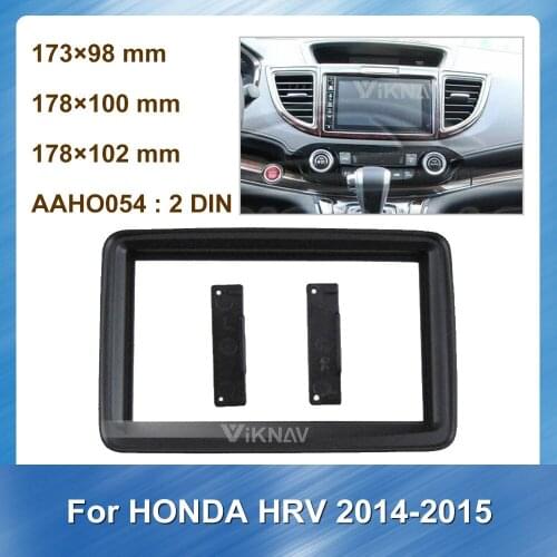 Car Radio Fascia For HONDA HRV 2014 2015 DVD frame Dash Mount Kit Adapter Trim Facial Panel Frame Dashboard 2 Din